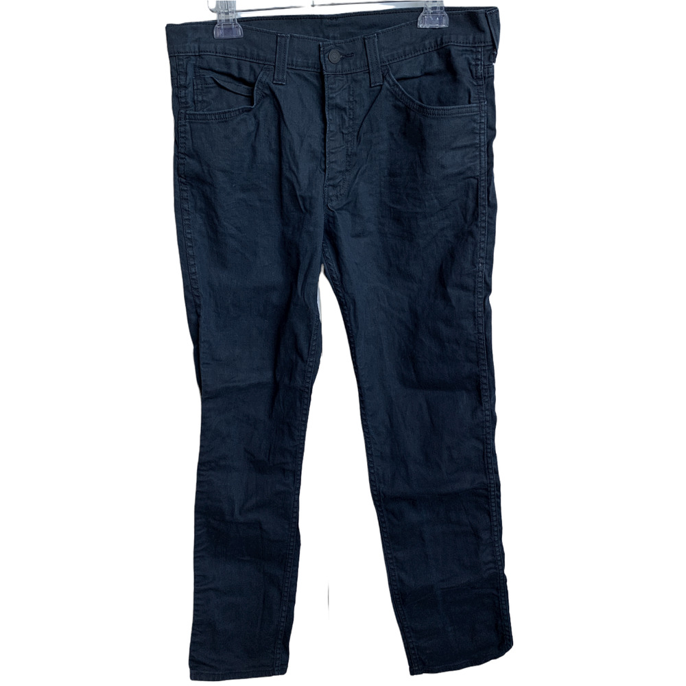 Levi's Jeans Mens W34 L32 Dark Blue Wash Straight Leg Denim 511 Cotton
